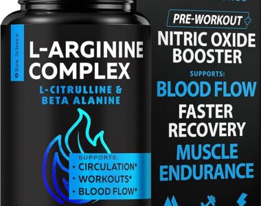 L Arginine L Citrulline Supplement, Nitric Oxide Supplements for Men S RAW SCIENCE